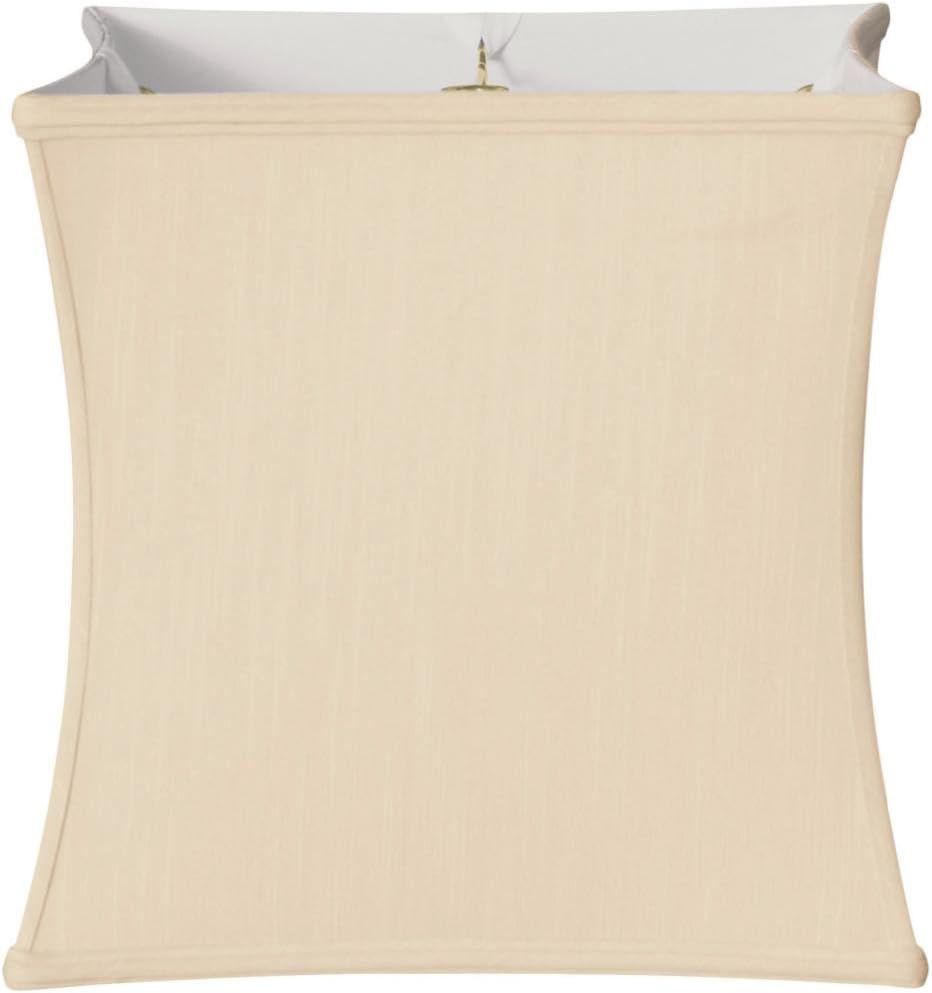 Royal Designs Square Cube Bell Basic Lamp Shade, Eggshell, 14 x 15x14