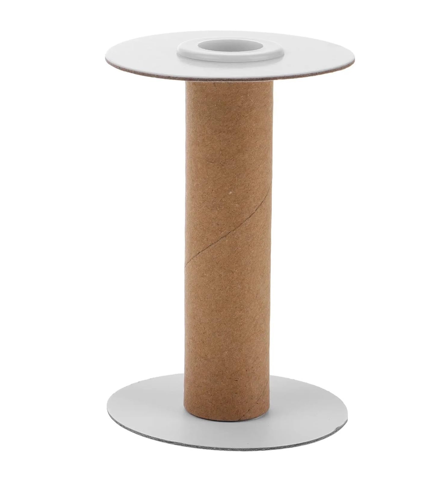 AXVOLA Empty Paper Spool 5Pcs Winding Spools Paper Plastic Bobbins for DIY Crafting Sewing Thread Organizer Spool Set Ribbon Storage