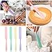 4 Pcs Silicone Jar Spatula, Non-Stick Heat Resistant Cake Cream Spatulas Set, 9.8 inch Cake Cream Butter Spatulas(4 colors）