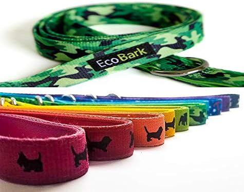 EcoBark Comfort Padded Dog Leash Strong Heavy Duty Handle for Pleasant Dog Walks When Pulling, Bright Colors for Safety - Great for Dog Training & Walking, Leash Lead Control