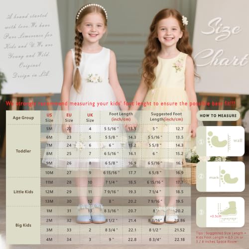 Image of Kiderence Toddler Girl Mary Jane School Uniform Dress Shoes Oxford Flats