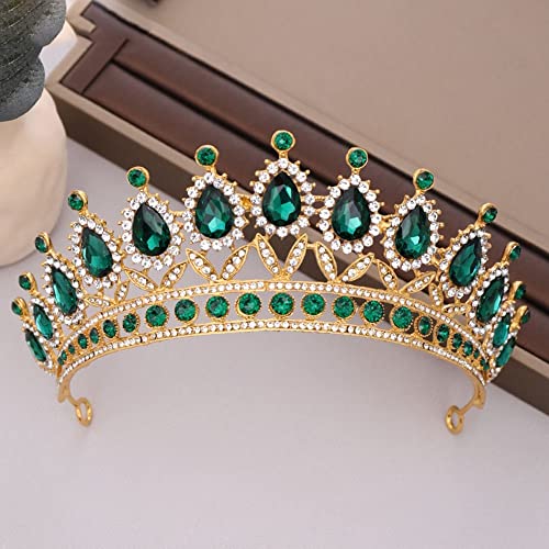 Tiaras de corona exclusivas con diamantes de imitación y alta joyería capilar
