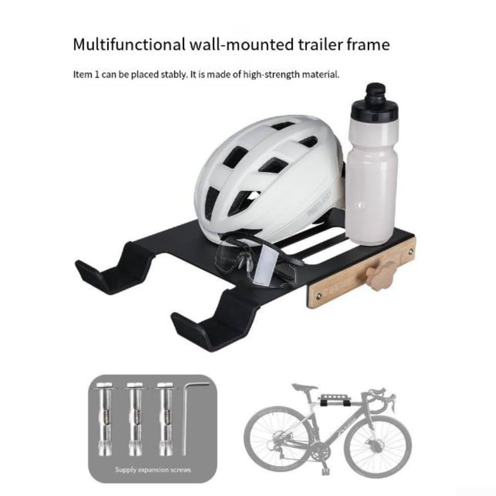 Portabici da Muro Acciaio Carbonio 30kg per Mountain Bike Portabici