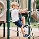 STQ KIDS Barfussschuhe Kinder Breite Leicht Turnschuhe Jungen Barfußschuhe Kleinkind Sneaker Kinderschuhe Sportschuhe Draußen Schuhe Navy 24 EU/T7 Weit