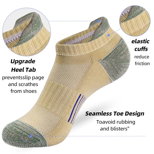 Image of ATBITER Women's Ankle Socks Cushioned Running Athletic No Show Socks-6Pairs