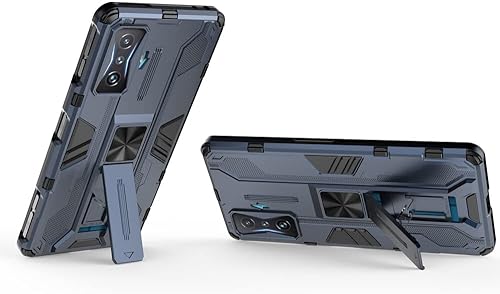 Miniatura 3 de Pzwoxukhov Funda para Xiaomi Poco F4 GTRedmi K50 Gaming Case Cover,Funda protectora con función de atracción magnética, azul