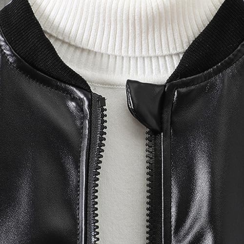 Toddler Kids Boys Jackets Motorcycle Faux Leather Coats Fall Winter Outerwear Coat4
