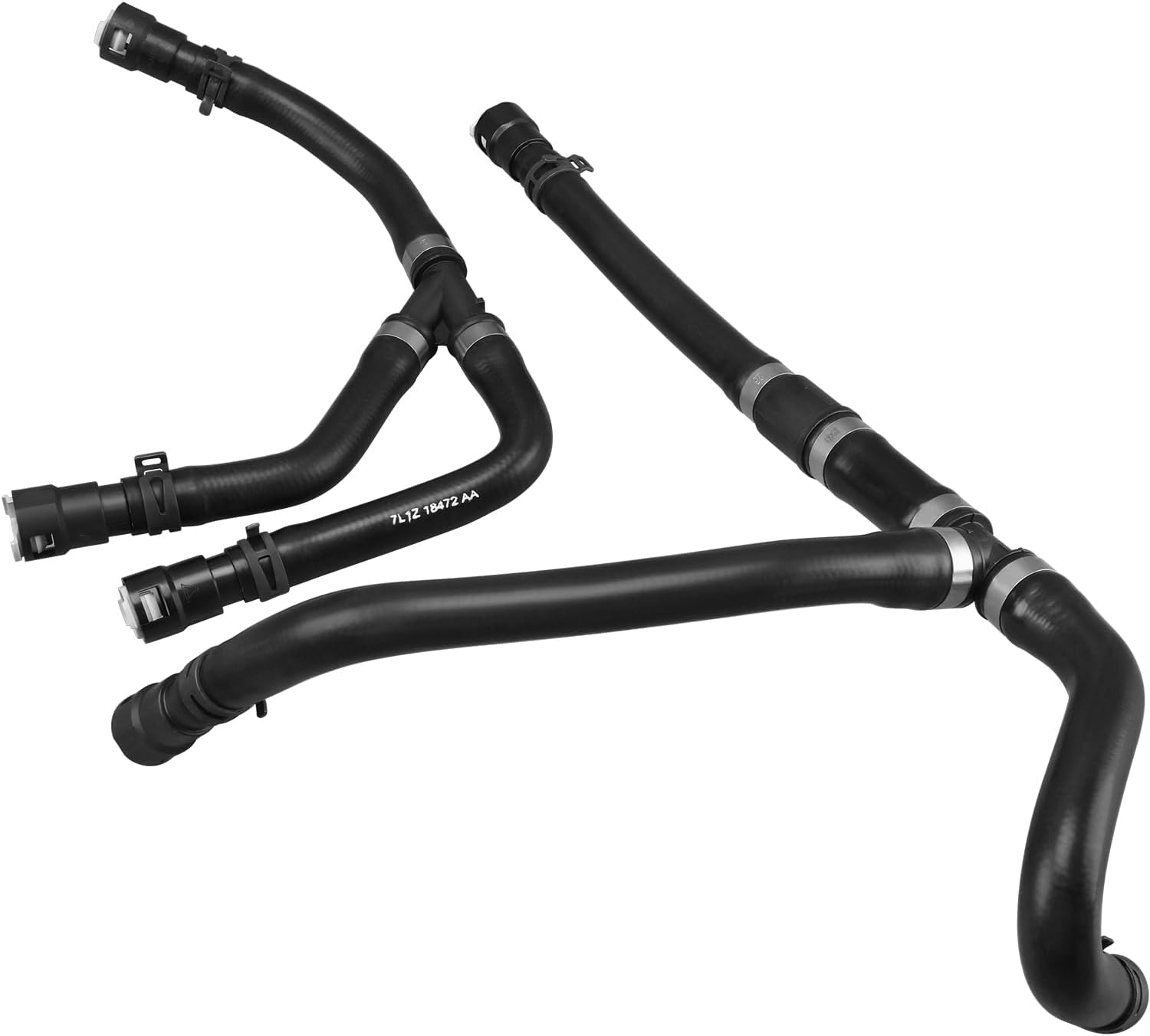 2Pcs HVAC Heater Hose Assembly with Clamps Inlet and Outlet Compatible with Ford Expedition Lincoln Navigator 5.4L 2007-2008 Replaces 7L1Z18472AA 8L1Z18472A