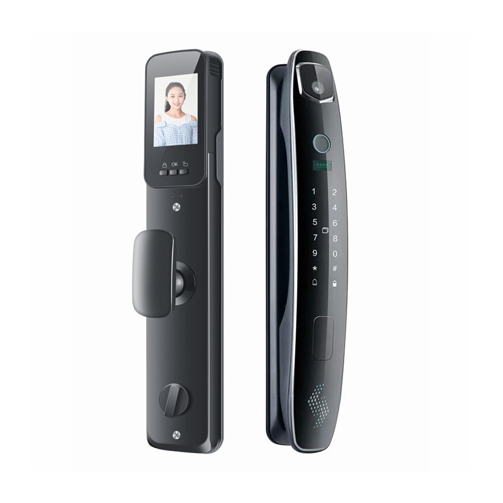 3D Face Smart Door Lock Security Camera Fingerprint Password Biometric Electronic Key Unlock Digital Passcode