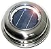 ECO HOUSE Solar Powered Roof Vent Exhaust Stainless Steel 5-inch Fan Ideal for Roof Attic RV Boats 12 CFM Only Exhaust ventilation