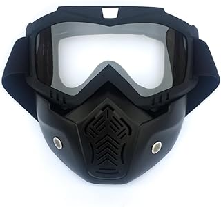 VANZACK Óculos De Motocicleta Gorro Capacetes Para Motocicletas Óculos De Motor Lente Do Capacete De Máscara Destacável Máscara Facial Da Motocicleta Óculos De Capacete Motocross