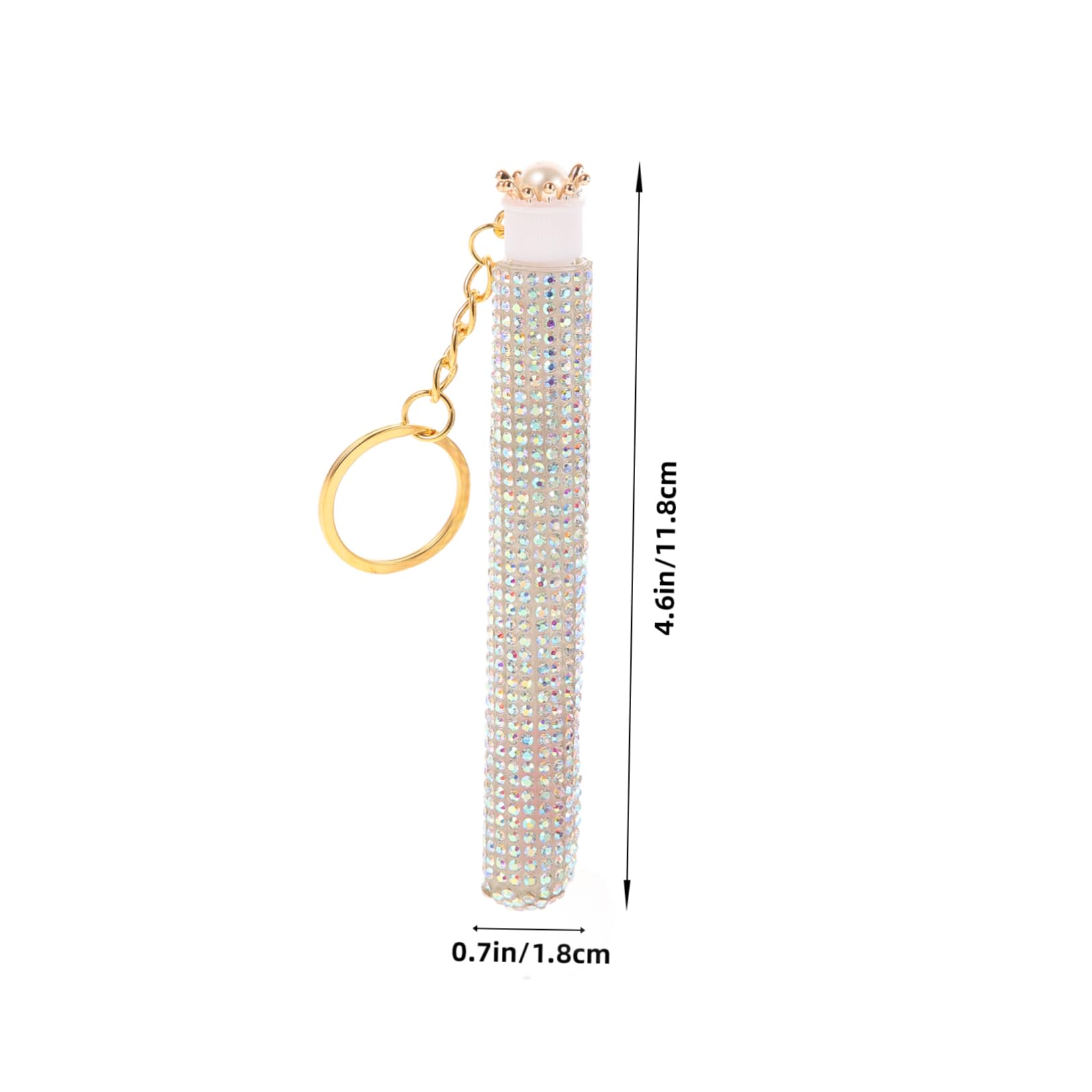 FOMIYES Mascara Brush Tube Lash Brush for Mascara Diamond-embellished Crystal Handle Versatile Applicator