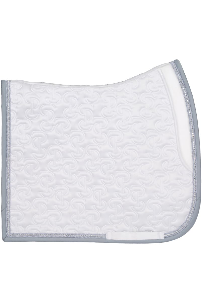 PS of Sweden 2025 Kristall Satin Dressur Sattel Pad 1110-117 - 001 - White