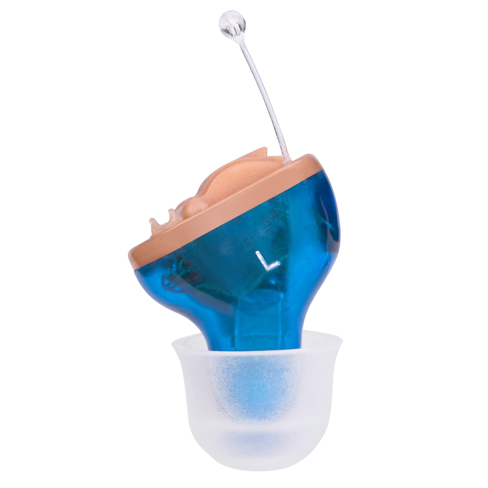 Hearing Amplifier for Seniors Adults Noise-Cancelling - Ear Amplifier Invisible Sound Amplifier Digital Hearing Enhancement Devices As Seen On TV Hearing Aid Cleaning Tools Included(LIGHT BLUE)