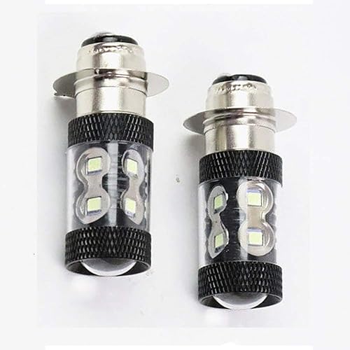 Miniatura 5 de DSparts - 2 bombillas LED H6m 100 W, súper blancas, aptas para Honda TRX 250 300 400 450 700