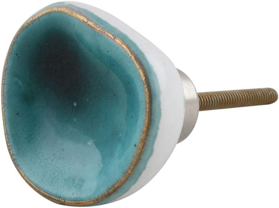 IndianShelf Ceramic Multicolor Solid Decorative Drawer Handles Cabinet Knobs Dresser Pulls Modern Decorative Design