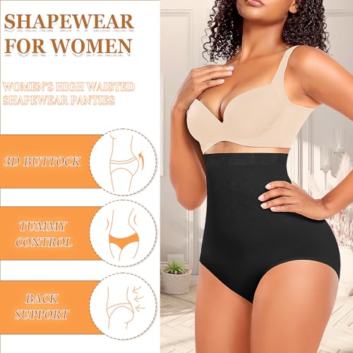 Image of Werena Tummy Control Shapewear Panties For Women Seamless High Waist Shaping Body Shaper Girdle Underwear
