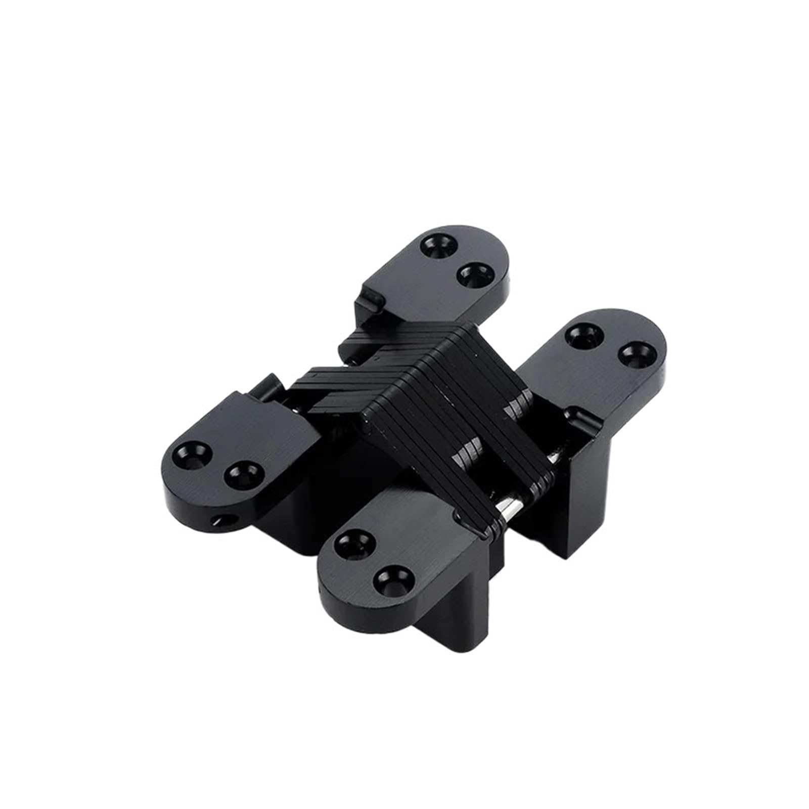 Kdhcvkz Black 1Pcs Invisible Folding Door Hinge Hidden Hinge(Black)