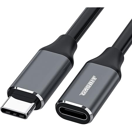 Extension Cable Type C Male to Female USBC to USBC Fast Charging Cable – Multi-Usually USBC to C/USB 3.1 GEN2 High-Speed; Supports 10Gbps/4K Video/PD 100W; Non-Braided C Wire; Black (4 Ft/1.2m)