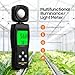 Digital Illuminance Light Meter, 0~200,000 Lux Range with 180º Rotating Sensor Light Meter Foot Candles, Backlight LCD Display, Handheld Light Meter for Plants, Photography, Indoor, Film Camera