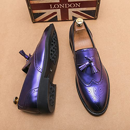 Mens Faux Leather Shoes Breathable Smoking Slippers Slip On Daily Casual Loafers Dress Loafers Comfy Penny Loafers for Men2