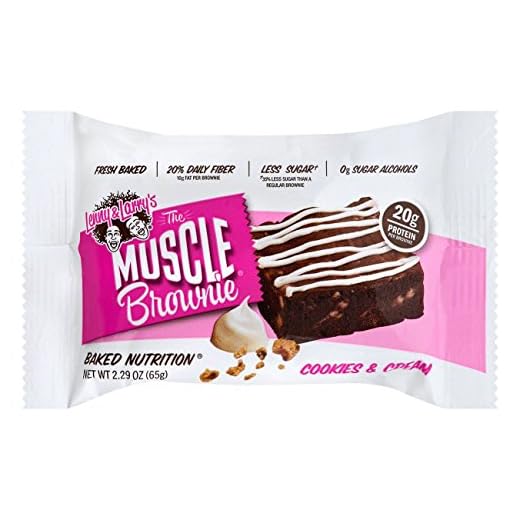 Lenny & Larry's Cookie's and Cream Muscle Brownie, 2.82 Ounce, 12 Count