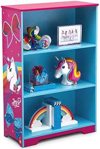 Delta Children Deluxe 3-Shelf Bookcase - Ideal for Books, Decor, Homeschooling & More - Greenguard Gold Certified, JoJo Siwa