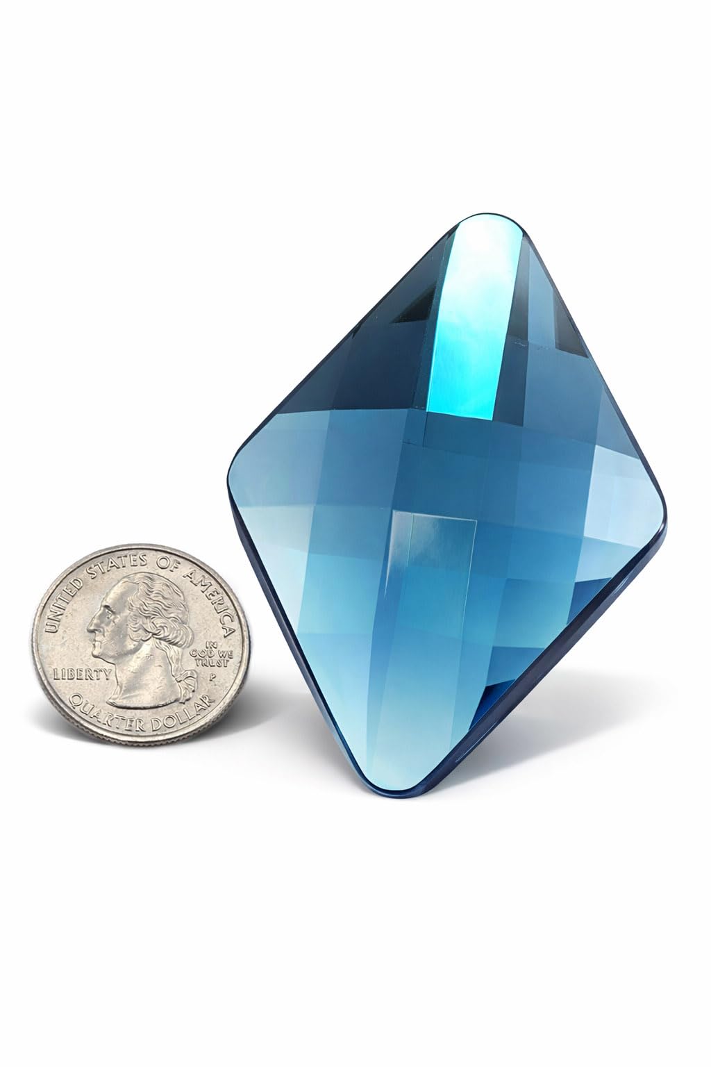 Allstarco 67x48mm (2-5/8x1-7/8) Diamond Acrylic Gems, 2 PCS