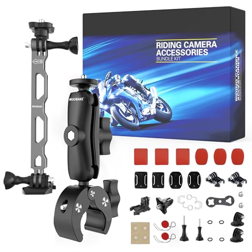 42 in 1 Motorcycle Mounting Bundle Kit, Action Camera Mount Accessories Compatible with Insta360 X5 / X4 / X3 / X2 / X/ONE R/RS/GO 3 / GO2 and Gopro Hero 13/12 / 11/10 / 9/8 Action Camera