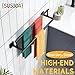 KOKOSIRI Bathroom Towel Bars 24-Inch Double Towel Rails Matte Black Towel Holder for Kitchen Garage Wall Mount Stainless Steel B5009BK-L24