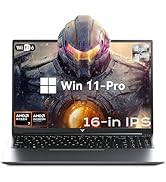 ACEMAGIC Gaming Laptop AMD Ryzen 7 H-255 16-in Radeon 780M AMD laptops, 16GB DDR5 512GB NVMe SSD ...