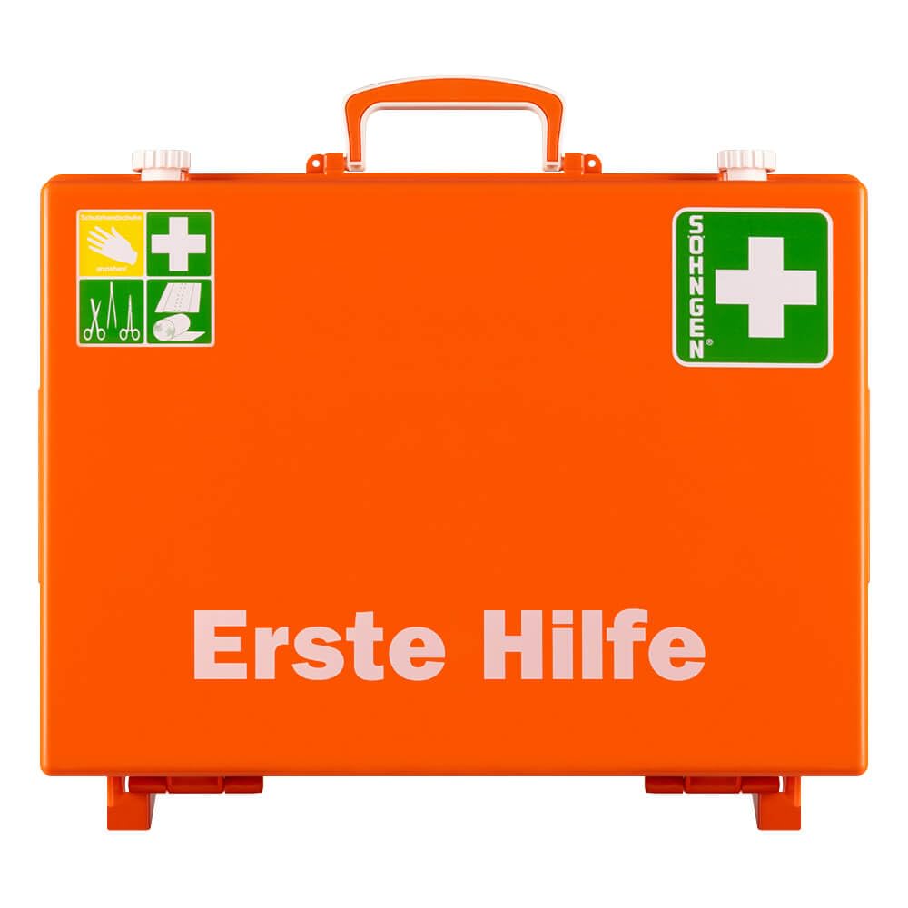 aluderm by Söhngen SÖHNGEN® Erste-Hilfe Basic Set DIN 13169, inkl. Verbandbuch, Art.-Nr. 0301155 | Erste Hilfe Station | Erste Hilfe Set | Erste Hilfe Komplettpaket