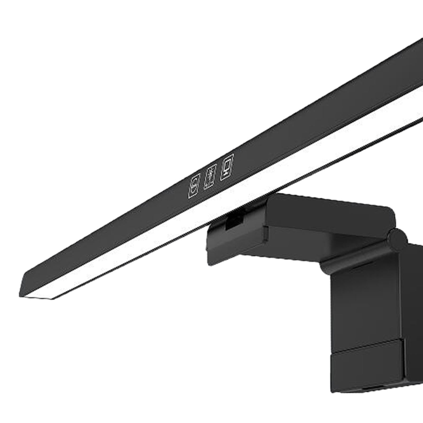 Lampe pour écran D'ordinateur, Barre Lumineuse, pour écran, Lampe de Bureau LED Réglable et à Intensité Variable, Lampe de Lecture pour, Noir