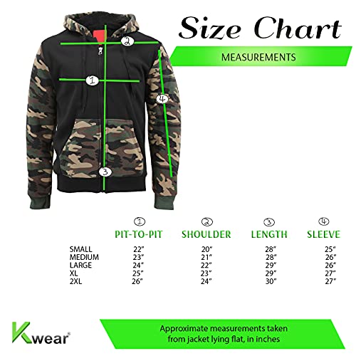 Men's Army Camo Zip Up Sherpa Hoodie Fleece Hunting Sweater Jacket4