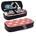 Produktbild Federmäppchen Christmas Beagle Dog Cute Orange Themenmuster Mini School Bleistiftetui Halter Beutel Office Pen Box Reißverschlusstasche Set Pu Leder Reißverschluss für Mädchen Jungen Zubehör