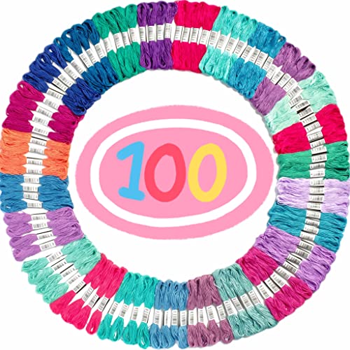 Embroidery Thread Mermaid Color Palettes - Friendship Bracelet String - 100 Embroidery Floss Coded As Embroidery Thread Numbers - Cross Stitch, Thread Or String Craft - Best Bracelets String Set #TOP29