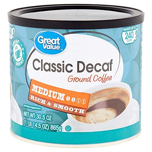 Decaf Classic Ground Coffee, Medium Roast, 30.5 oz, Pack of 2