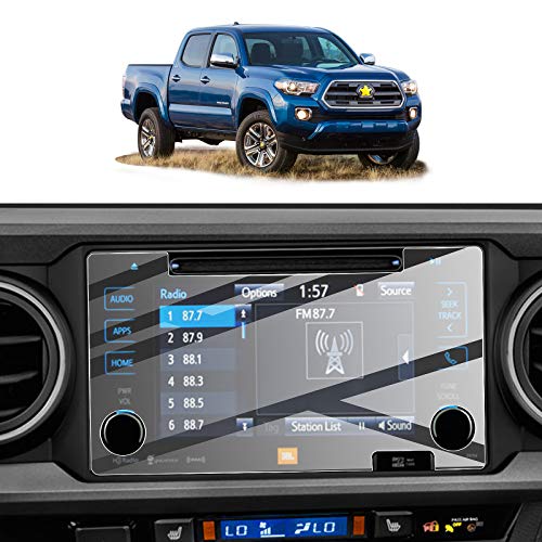 Sktu Screen Protector Foils For 2016-2019 Tacoma Entune Gps Display Tempered Glass 9H Hardness Anti Scratch Hd Clear Toyota Tacoma Accessories Lcd Touch 2016 2017 2018 2019 Toyot A Tacoma Screen Protector (16-19 7In) #TOP8