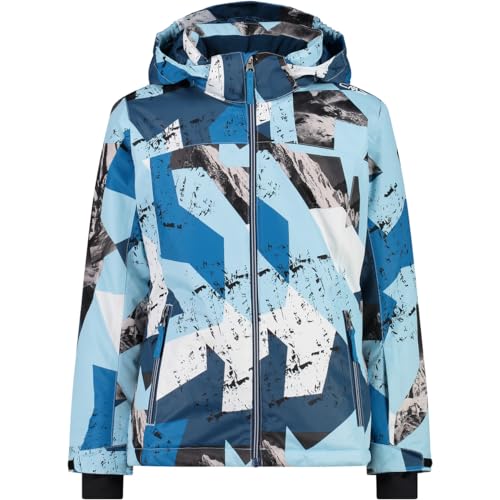 CMP - Kid G Kapuzenjacke mit Druckknöpfen Anis-Majolika-Jade 98