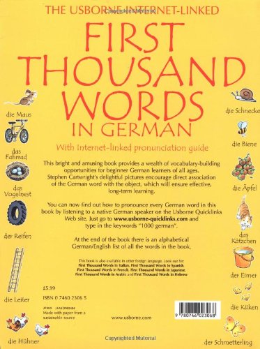 First Thousand Words in German