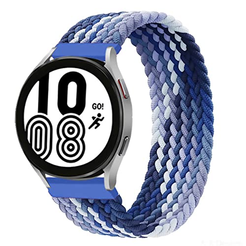 Bracelet de Sport Compatible pour Samsung Galaxy Watch 5 Pro/5/4/4 Classic/3/Active 2/Active, Bracelet en Tissu Nylon 20 mm pour Amazfit BIP/GTR 42 mm/GTS/2/2e/3, Myrtille, 20mm-XXS