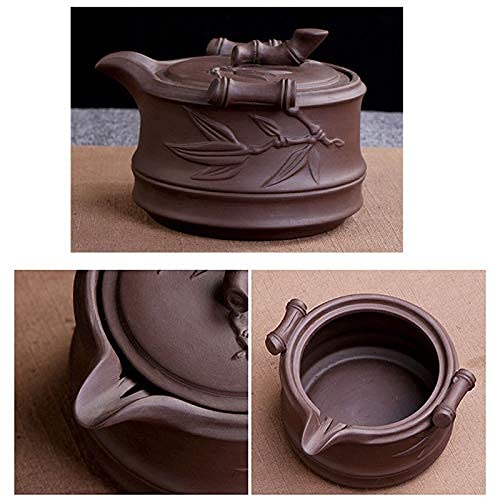 Queena CJ-00098-01QY Portable Yixing Zisha Tea Set Handmade Purple Clay Teapot Teacups Traditional Chinese Style Kungfu Teapot thumb #2