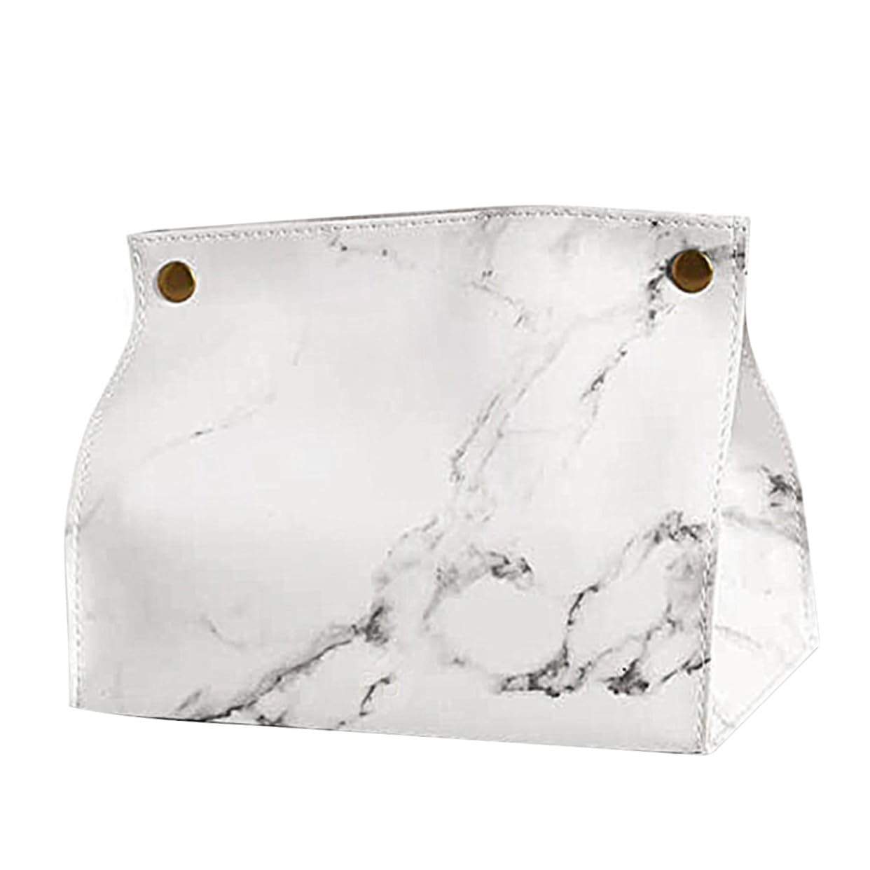 BRIGHTFUFU Elegant Marble Pattern Tissue Box Holder for Office Living Room and Bedroom Stylish Napkin Holder for Home Decor
