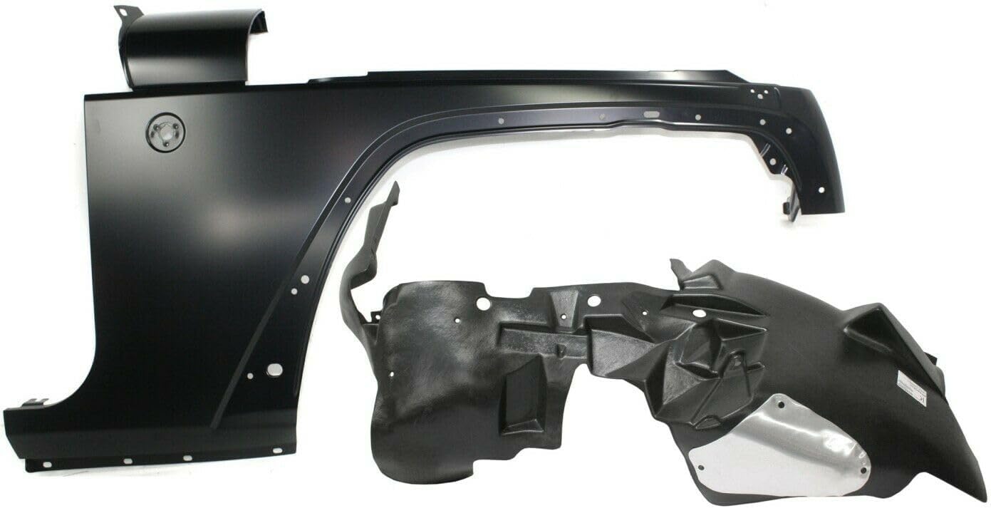 2pcs Fender Repair Quarter Panel Patch Front Right Passenger Side Steel Primed For Car Without Molding Holes Kit 14488670 CH1241257 68029992AC