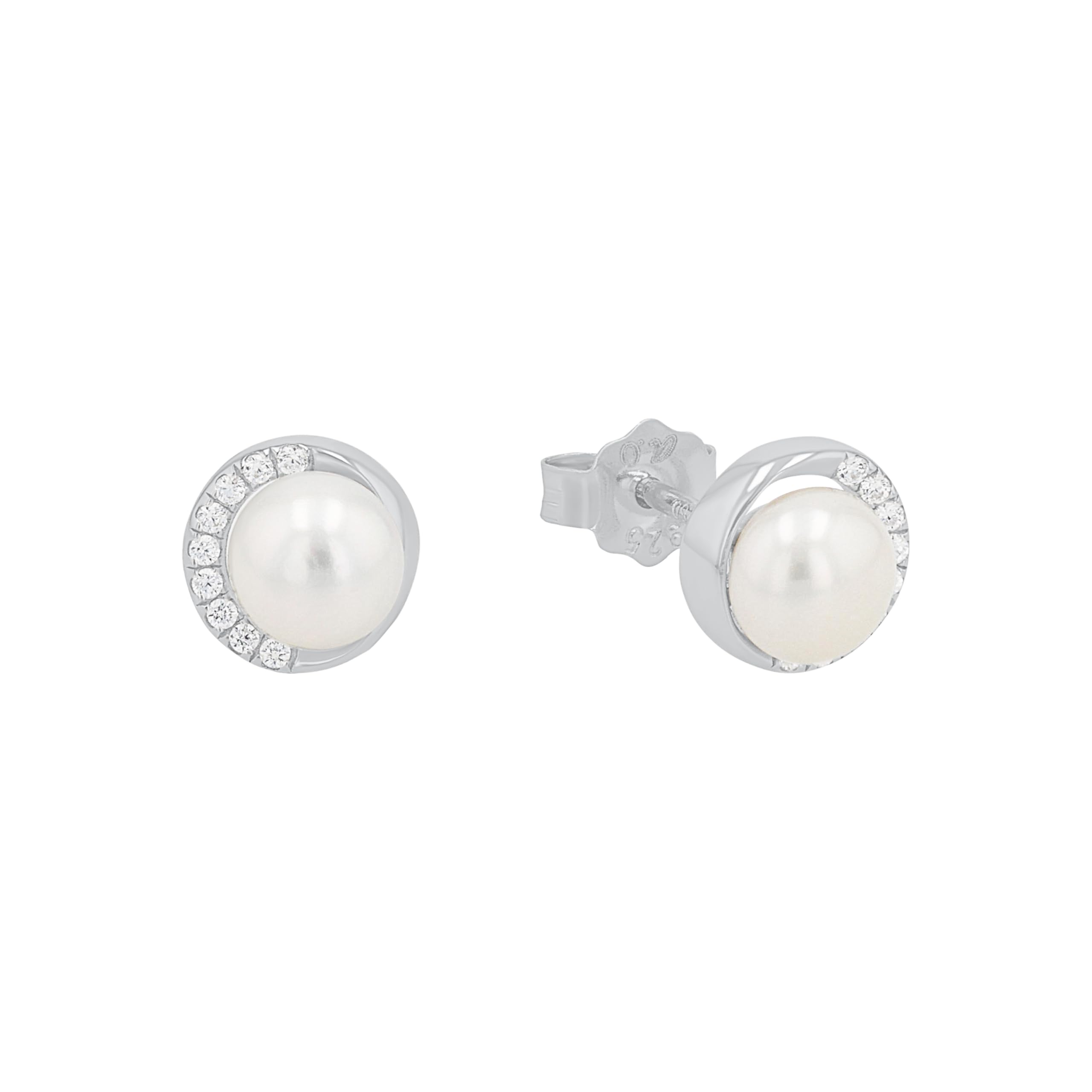 s. Oliver Ohrringe für Damen, Zirkonia / 925 Sterling Silber, Rhodiniert