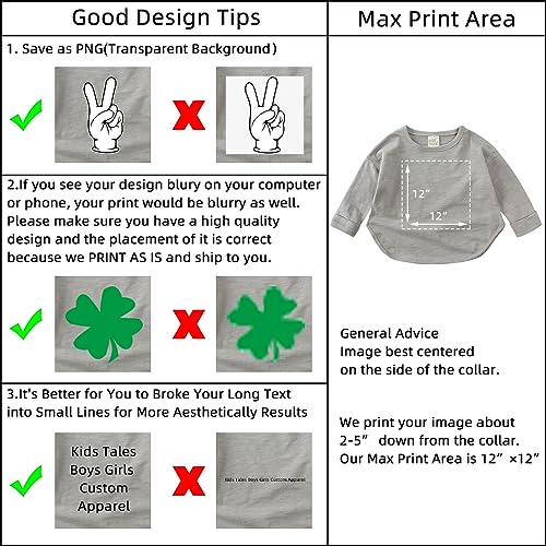 Kids Tales Boys Girls Personalized T-Shirt Add Your Own Text Design Logo Long Sleeve Pullover Customize Crewneck Tee Tops4