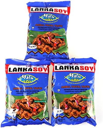 Lankasoy Ambul Thiyal Taste Soy Nuggets 90g (Pack of 3)