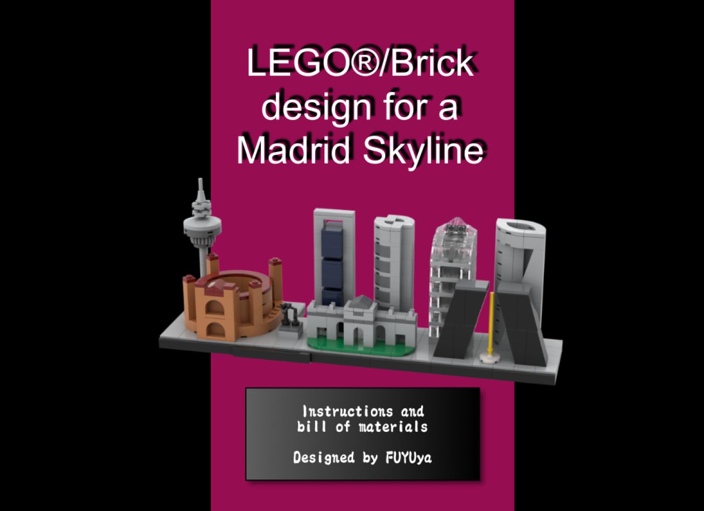 LEGO®/Brick design for a Madrid Skyline
