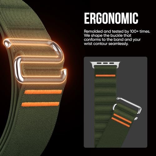 Image of Suitisbest Straps Compatible for Apple Watch Ultra 3 Strap 49 /46 /45 /44 /42 /41 /40 /38mm, Stretchy Nylon Sport Loop Strap with S-Hook for Apple Watch Ultra 3 /2 /1 SE3 Series 11 10 9 8 7 6 5 4【Band only】