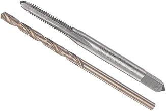 CoCud タップとドリルのセット 1/8-40 UNC 2B タップネジ ドリル径2.5 mm 小ねじタップとツイストドリルビットツールキット 用途:ねじ切り タッピング 補修用 1セット
